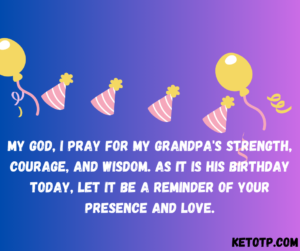 Birthday Prayer Quotes for Grandpa