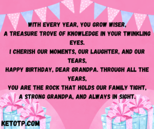 Happy Birthday Grandpa Poems From Granddaughter