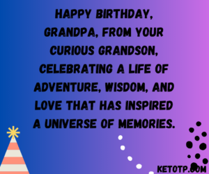 Happy Birthday Messages to Grandpa From Grandson