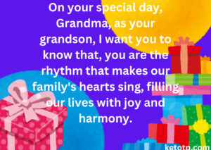 Happy Birthday to Grandma From Grandson