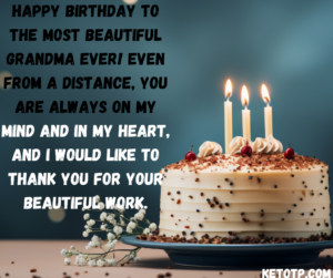 Long-Distance Grandma Love Birthday Quotes